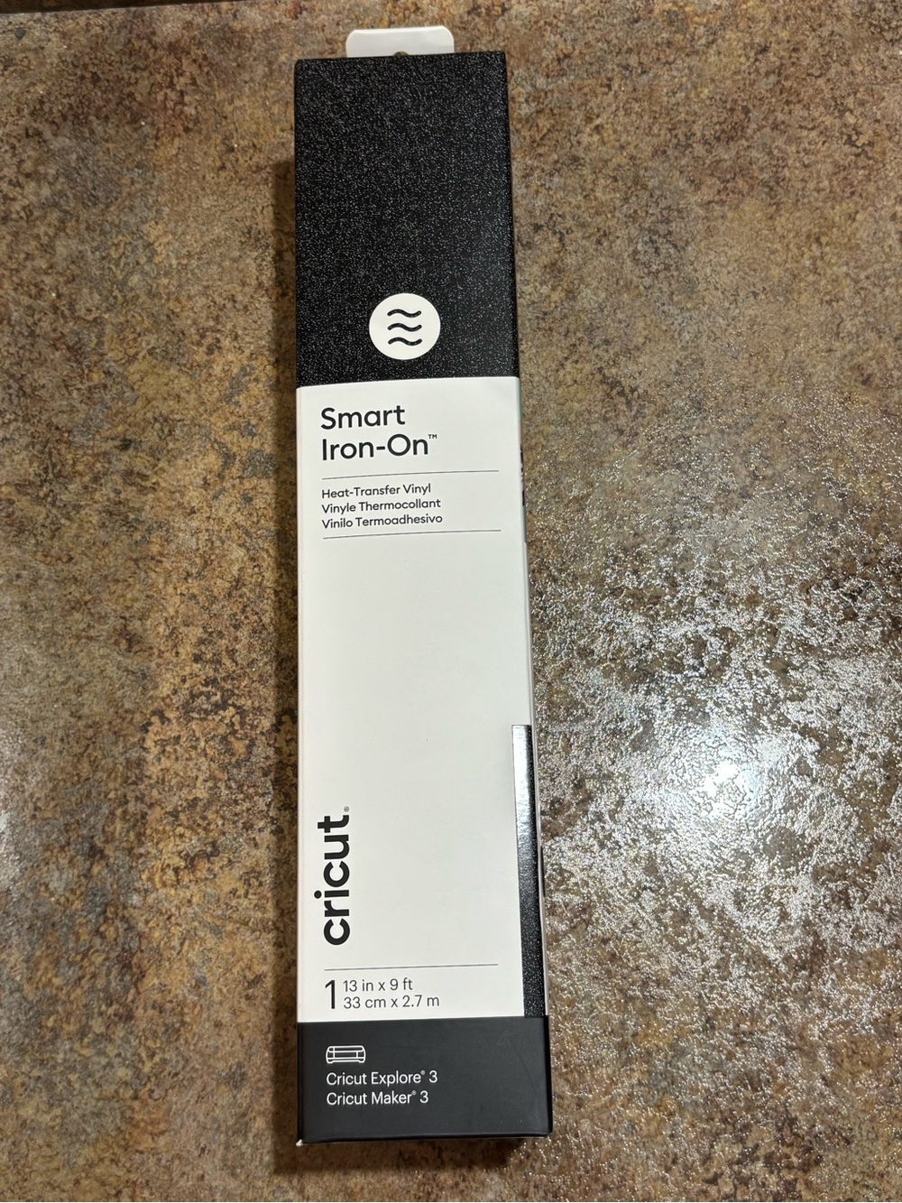 Cricut Smart Iron-On Vinyl - Black glitter